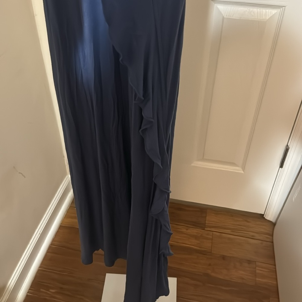 Sundance cornflower blue ruffle maxi dress - Picture 4 of 6